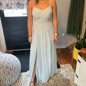 Sky Blue Bridesmaid Dress